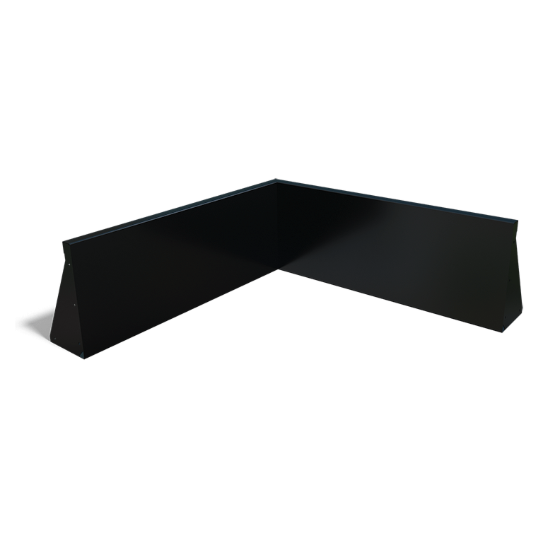 Подпорна стена от стомана - Вътрешен ъгъл - 100 x 100 x 40 cm