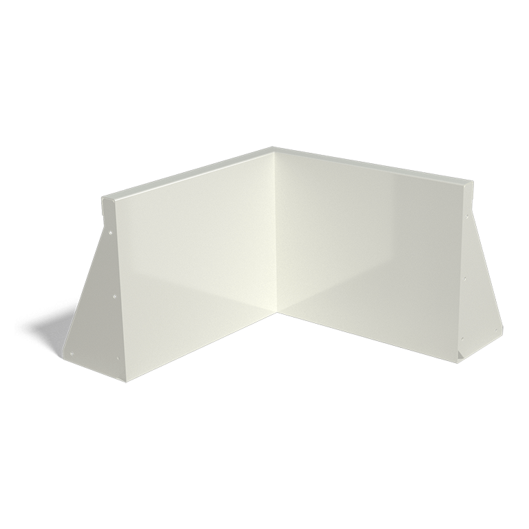 Подпорна стена от стомана - Вътрешен ъгъл - 50 x 50 x 40 cm
