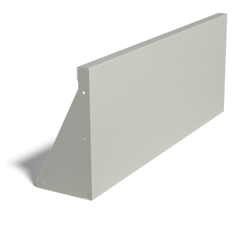 Подпорна стена от стомана - Прав - 100 x 100 x 40 cm