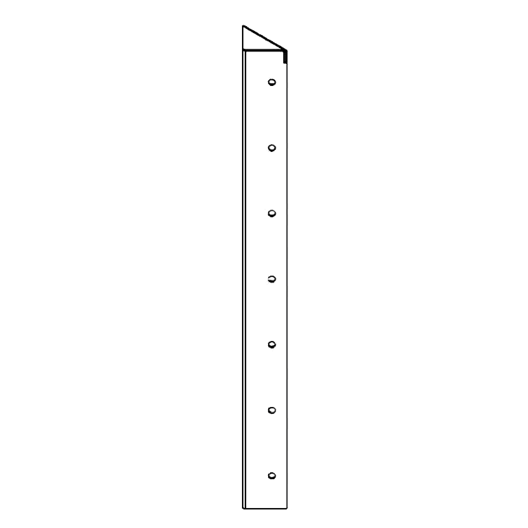 Саксии за цветя от стомана - Ъглов елемент 90° - 70 cm