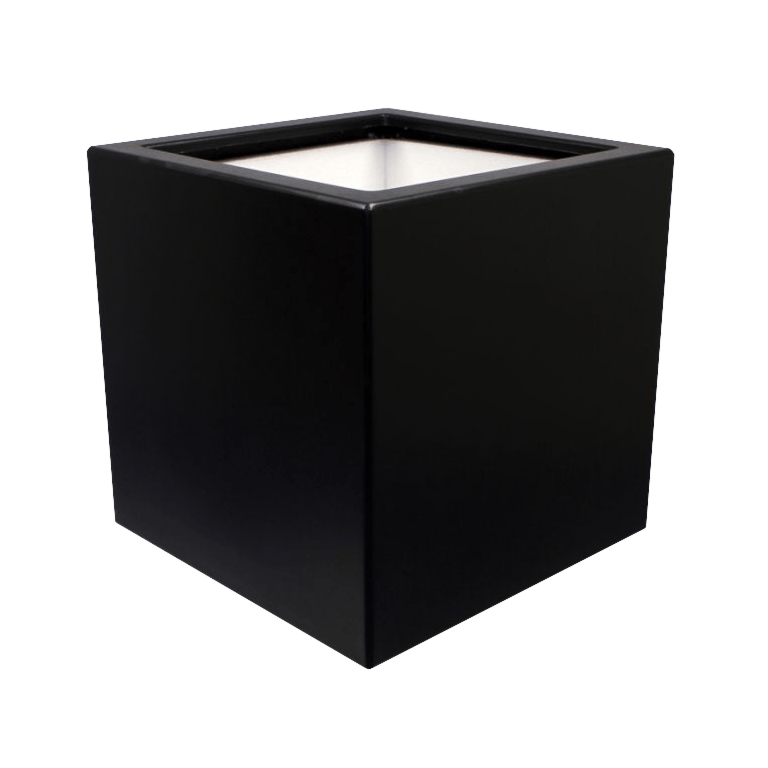 Саксия от фибростъкло - Квадрат - 60 x 60 x 60 см - С дъно