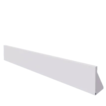 Подпорна стена от стомана - Прав - 200 x 30 cm - RAL9010 матов (бял)