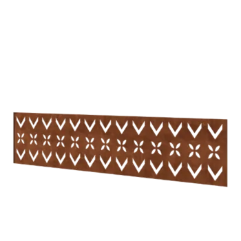 Ограда от кортенова стомана H - Панел V - 180 x 47,5 cm