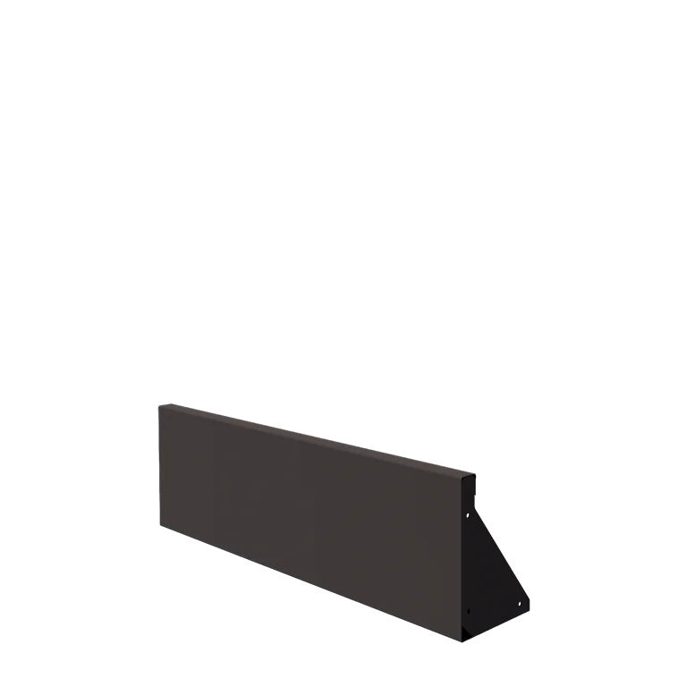 Подпорна стена от стомана - Прав - 100 x 30 cm - RAL7016 матов (антрацитено сиво)