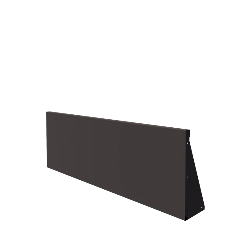 Подпорна стена от стомана - Прав - 150 x 50 cm - RAL7016 матов (антрацитено сиво)