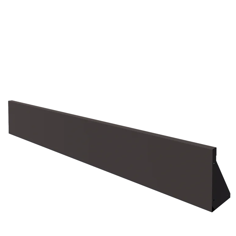 Подпорна стена от стомана - Прав - 200 x 30 cm - RAL7016 матов (антрацитено сиво)