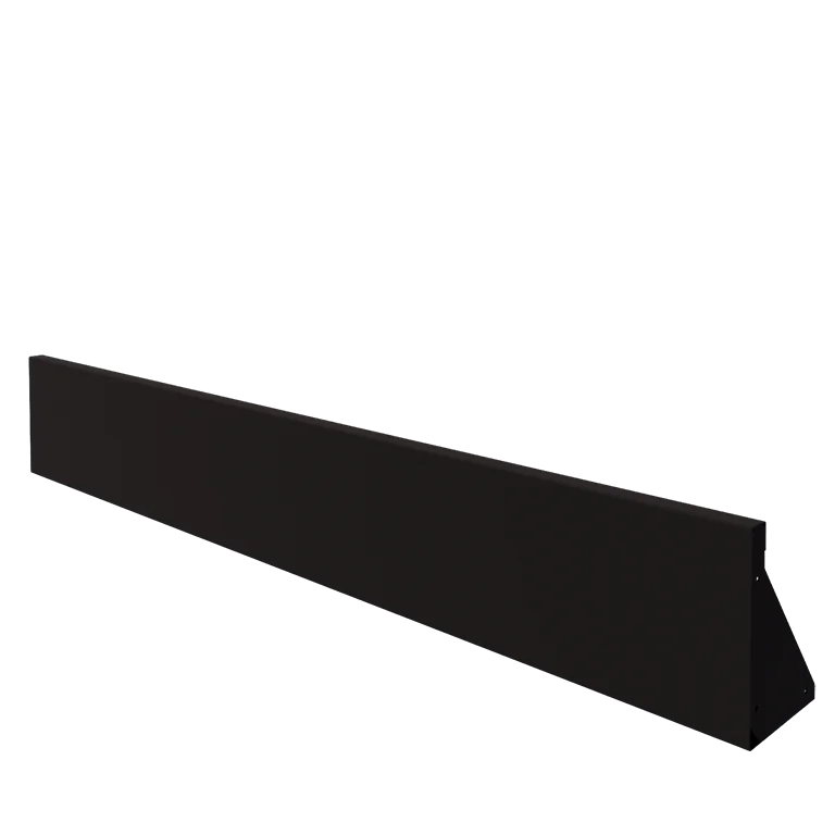 Подпорна стена от стомана - Прав - 200 x 30 cm - RAL9005 матов (черен)