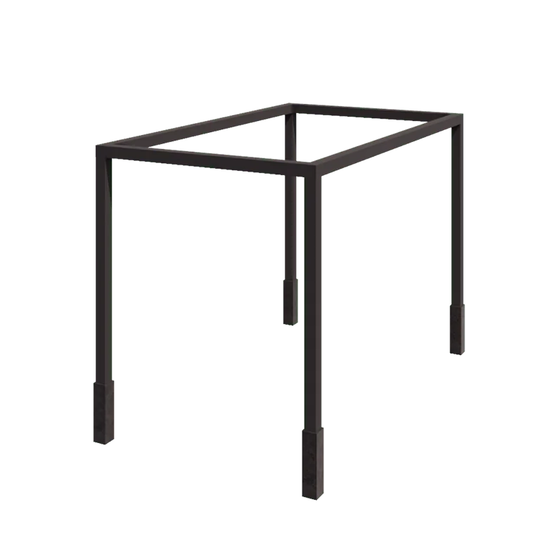 Пергола от стомана - Правоъгълник - 424 x 250 x 230 cm - RAL7016 матов (антрацитено сиво) - С включен бетонен фундамент
