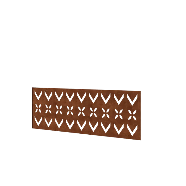 Ограда от кортенова стомана H - Панел V - 120 x 47,5 cm