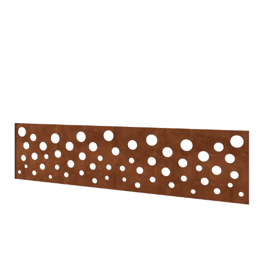 Ограда от кортенова стомана H - Панел B - 180 x 47,5 cm